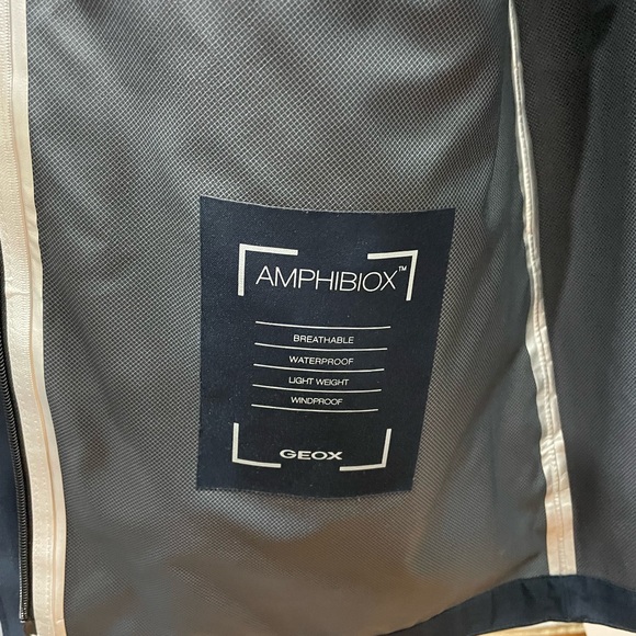 Geox Amphibiox Midnight Blue Women Jackets - Picture 16 of 16